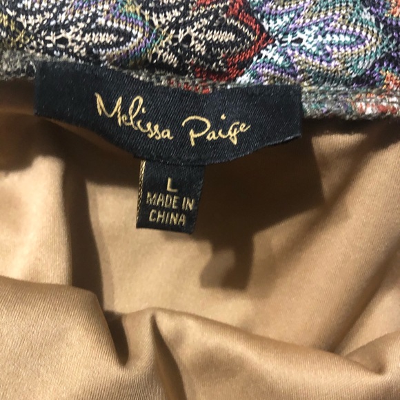 Melissa Paige • Multicolored sparkle Aztec Design skirt - Picture 3 of 7